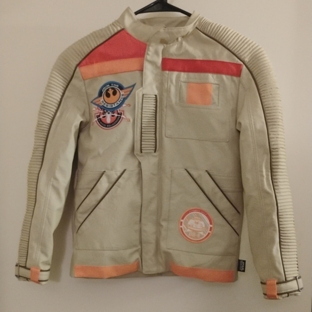 Star Wars Boy's Beige Jacket with Patches